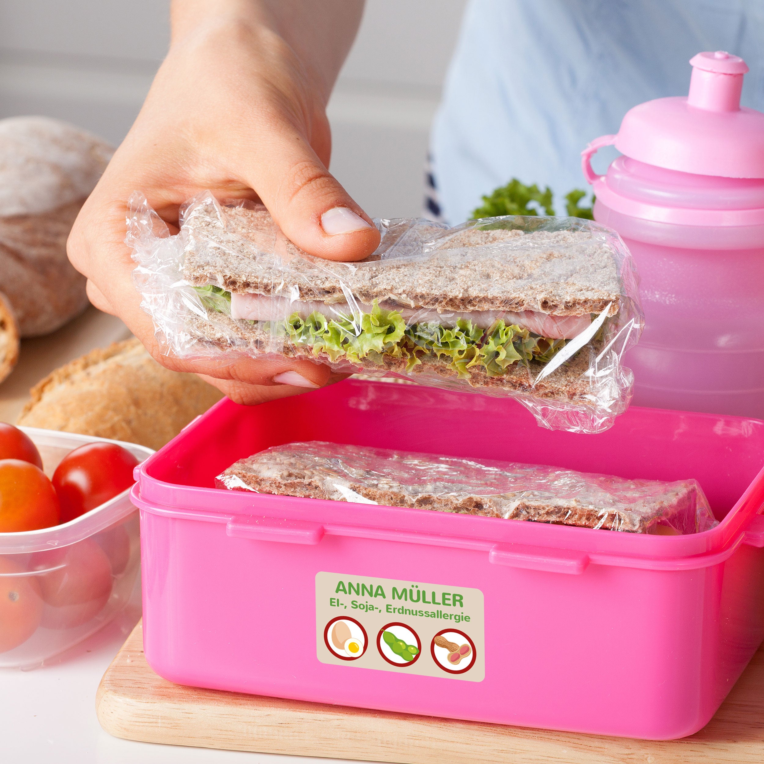 Allergie-Aufkleber mit individueller Gestaltung