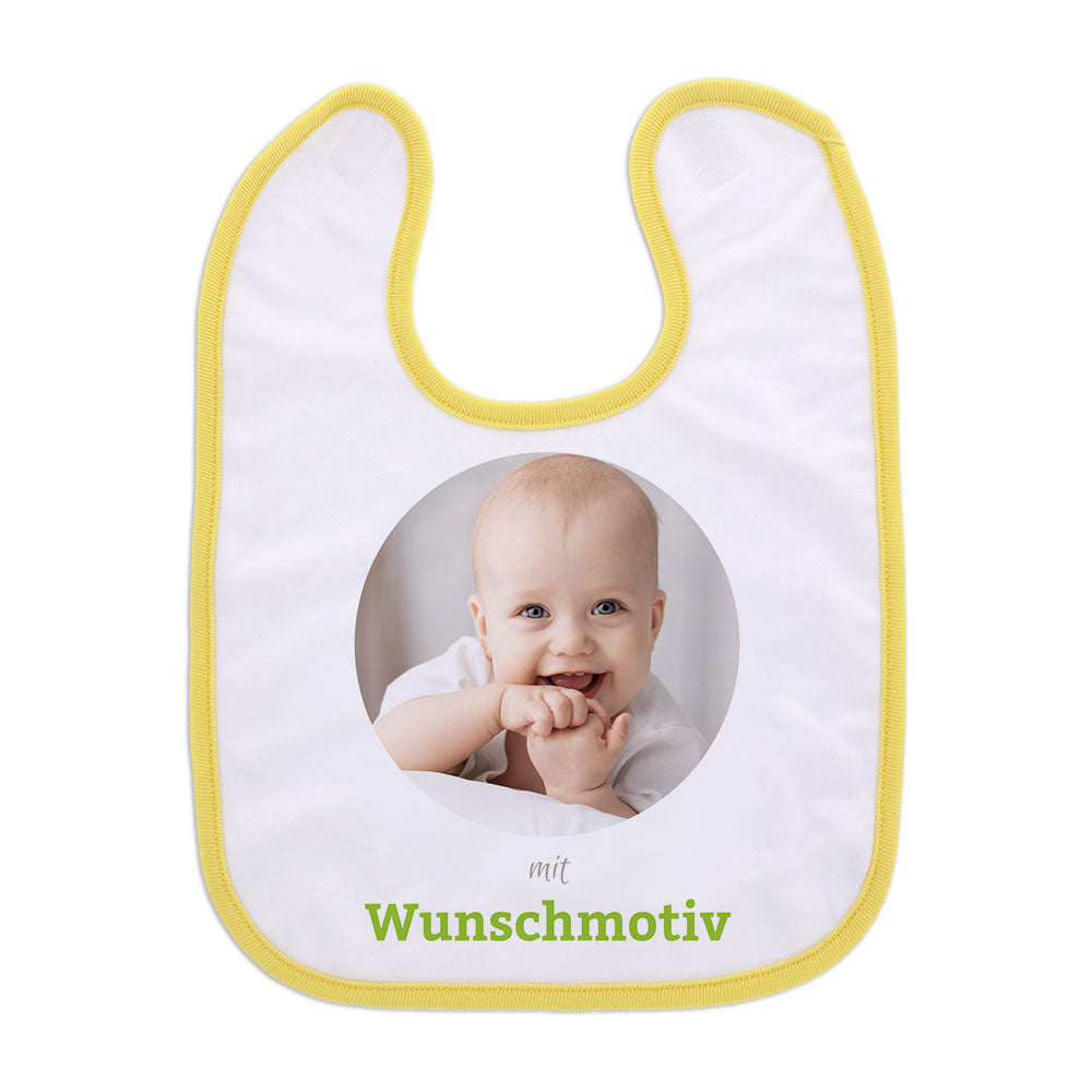 Bavoir bébé personnalisé avec motif de votre choix