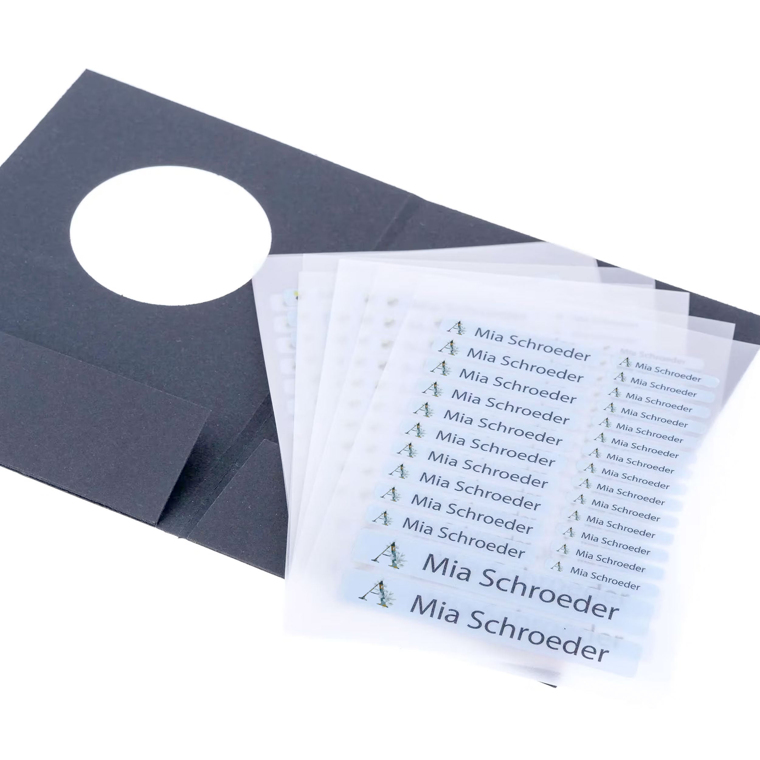 Bügeletiketten "Aquarell" & Individualisierung (Set mit 225 Etiketten) - kinder-druckerei.de