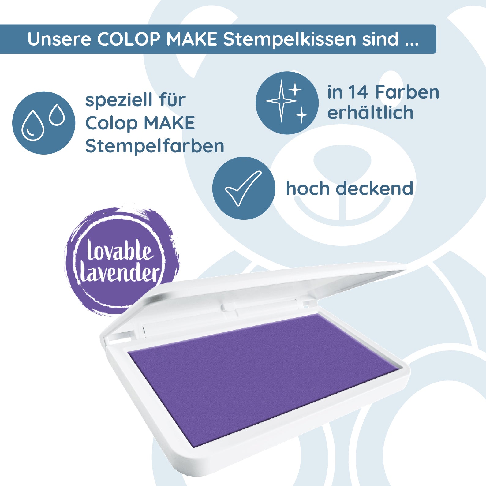 COLOP MAKE Stempelkissen violett (lovable lavender) - kinder-druckerei.de
