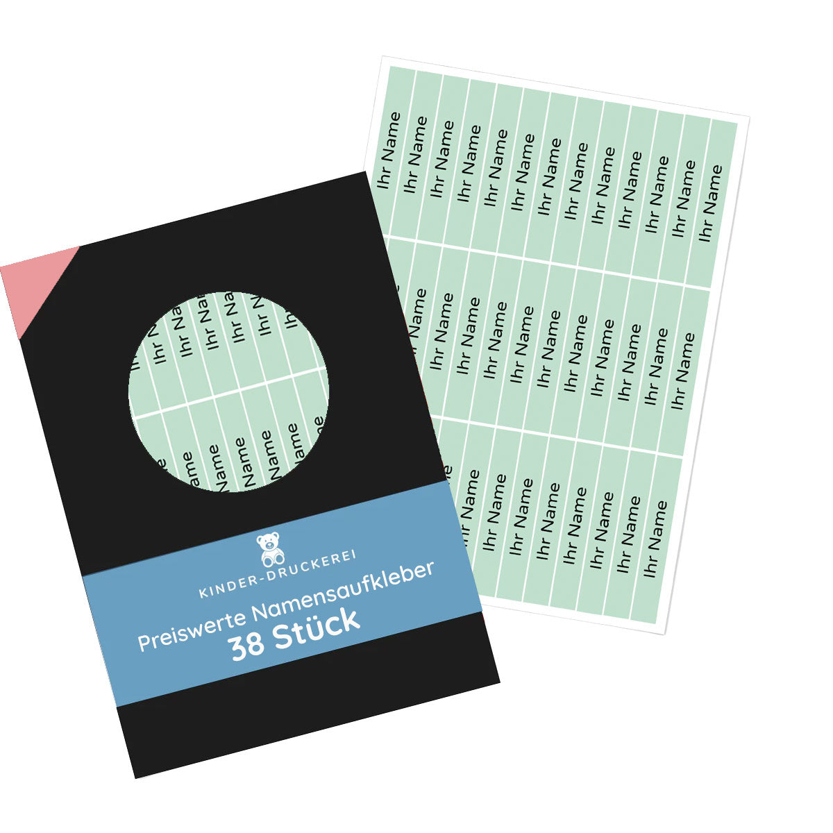 Namensetiketten / Namensaufkleber für Kinder 49x8 mm - kinder-druckerei.de