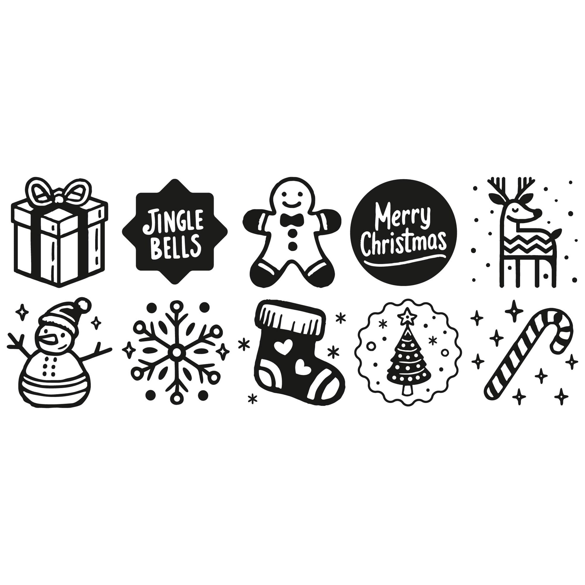 Trodat switch "Weihnachten" DIY Stempel (20x20 mm)