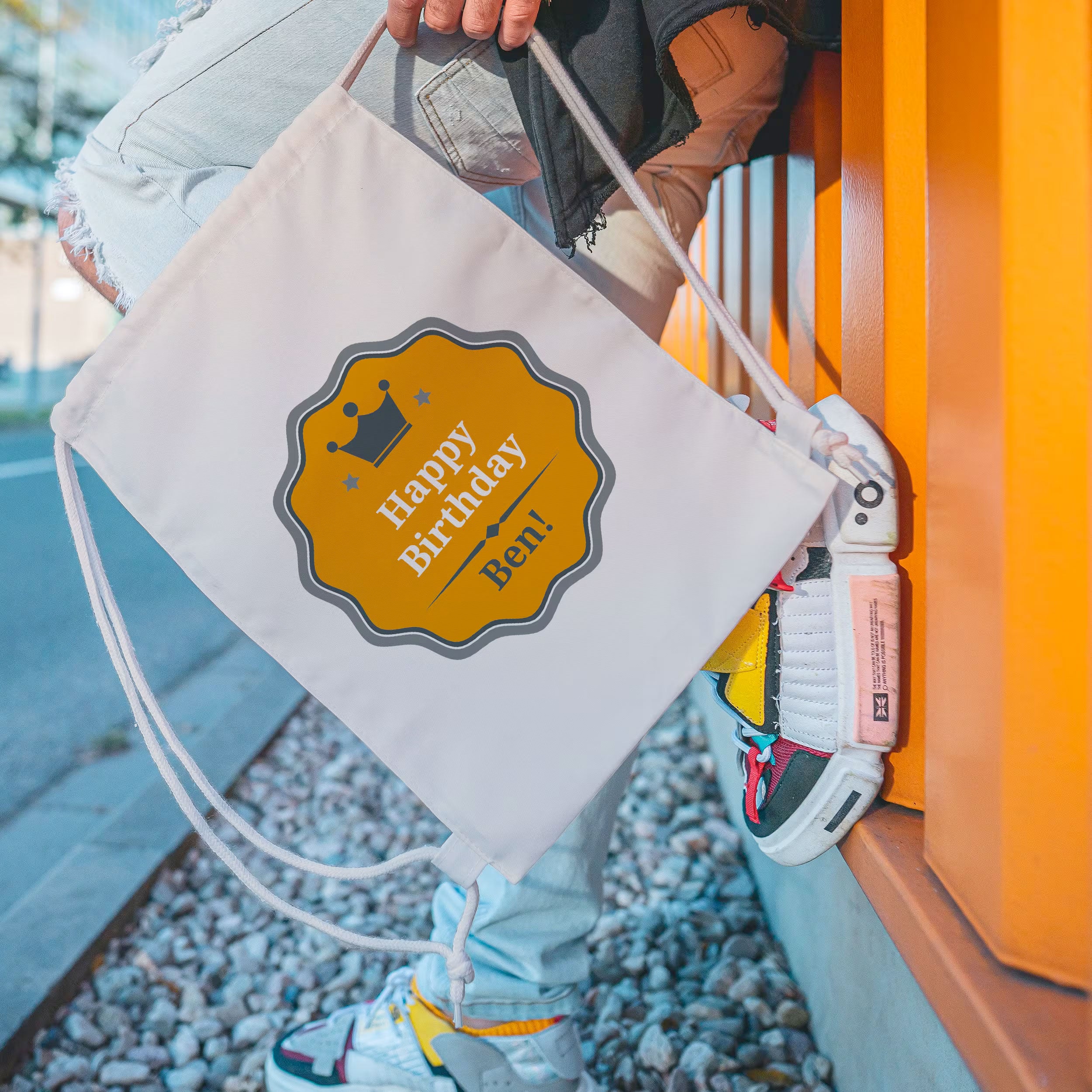 Turnbeutel-Rucksack mit individuellem Druck - kinder-druckerei.de