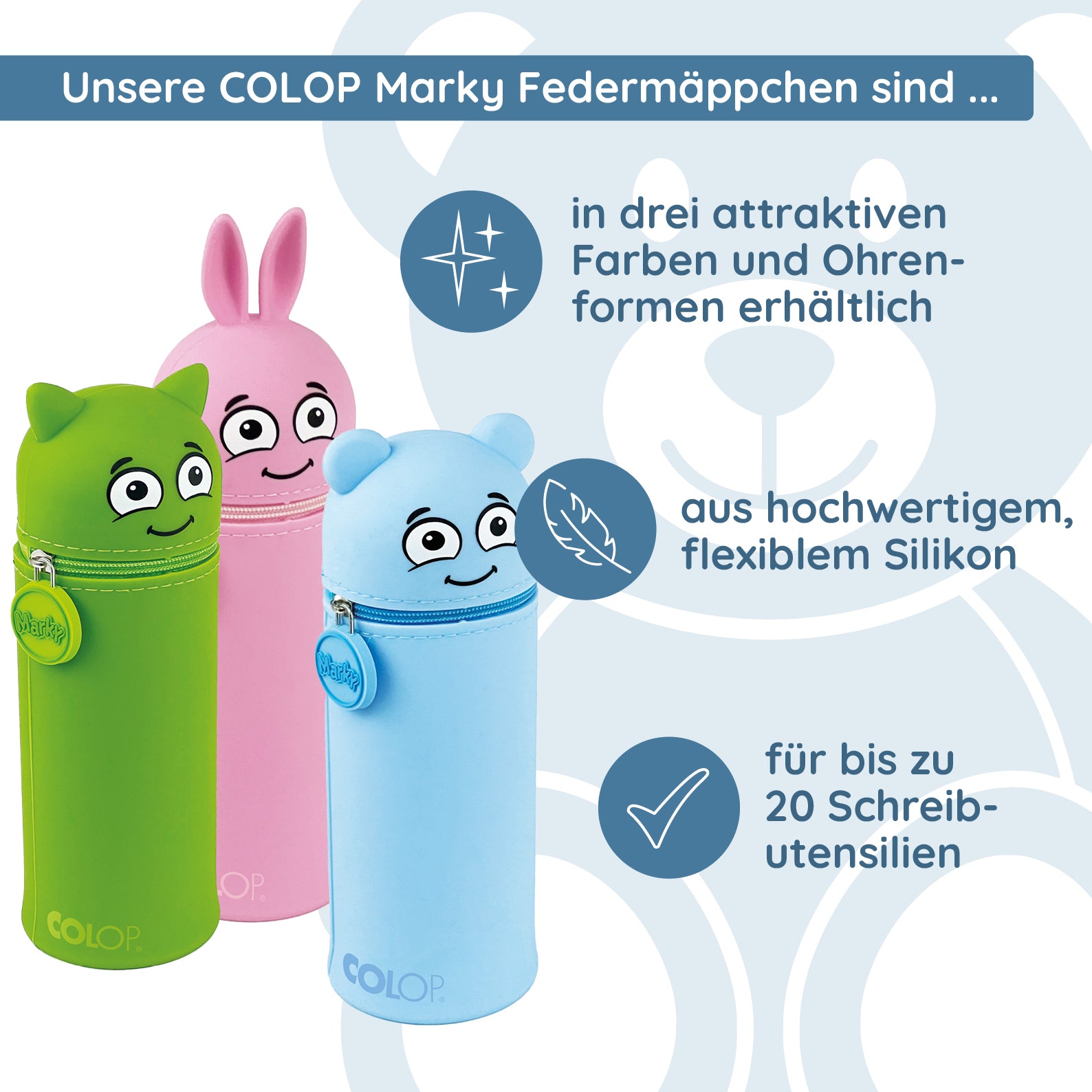 Colop Marky Federmäppchen (in 3 Farben erhältlich) - kinder-druckerei.de