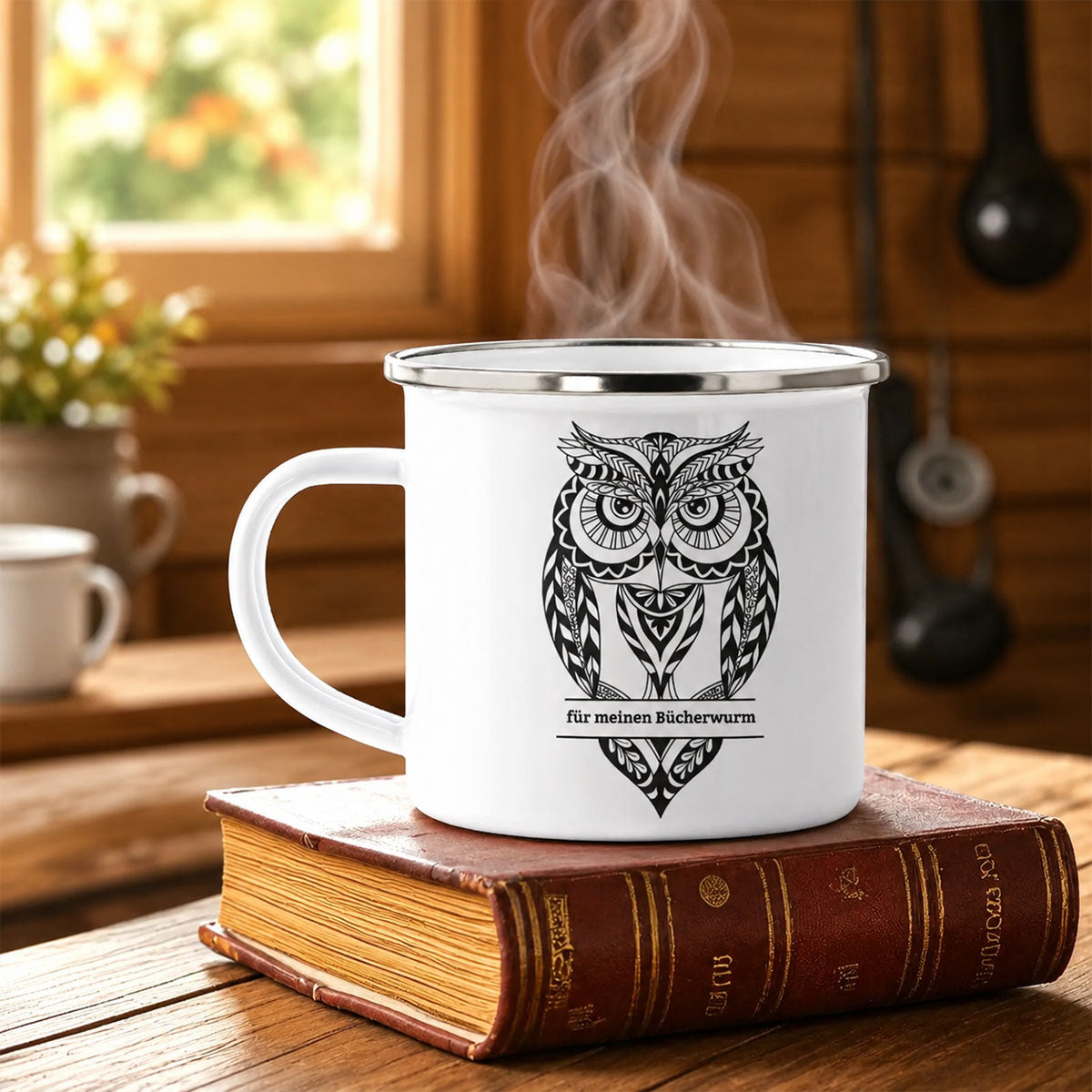 Tasse émaillée personnalisée