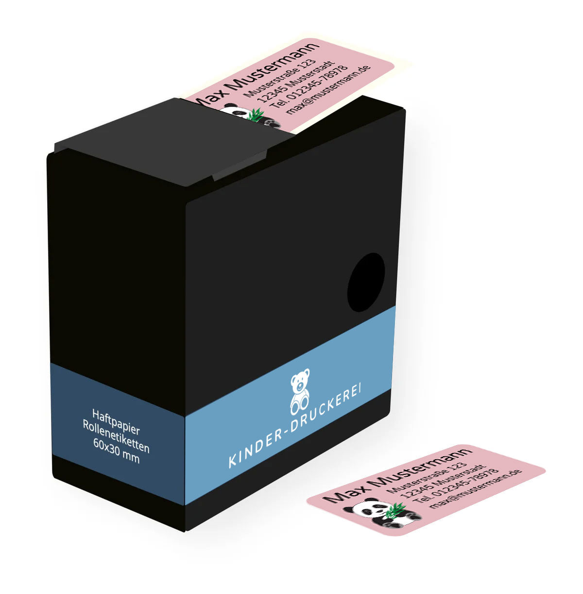Adressaufkleber mit Kindermotiv im Spenderkarton (60x30 mm - 250 Stück) - kinder-druckerei.de
