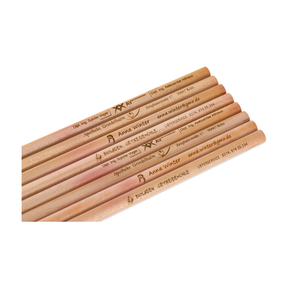 Bleistifte ab 25 Stück (Gravurmaß 80x5 mm) - kinder-druckerei.de