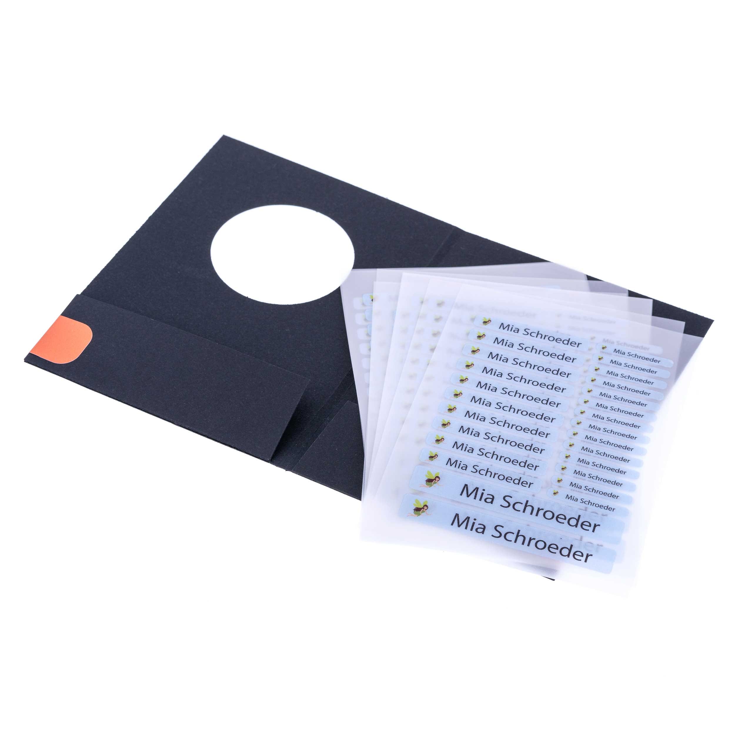 Bügeletiketten für Kinder mit verschiedenen Motiven (Set mit 200 Etiketten) - kinder-druckerei.de