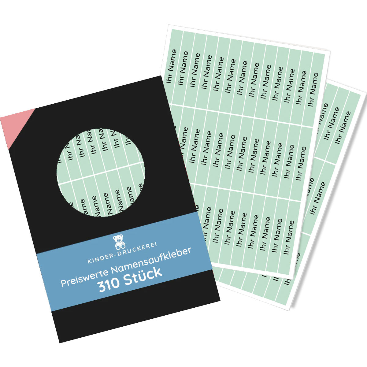 Preiswerte Namensetiketten / Namensaufkleber für Kinder (49x8 mm) - kinder-druckerei.de