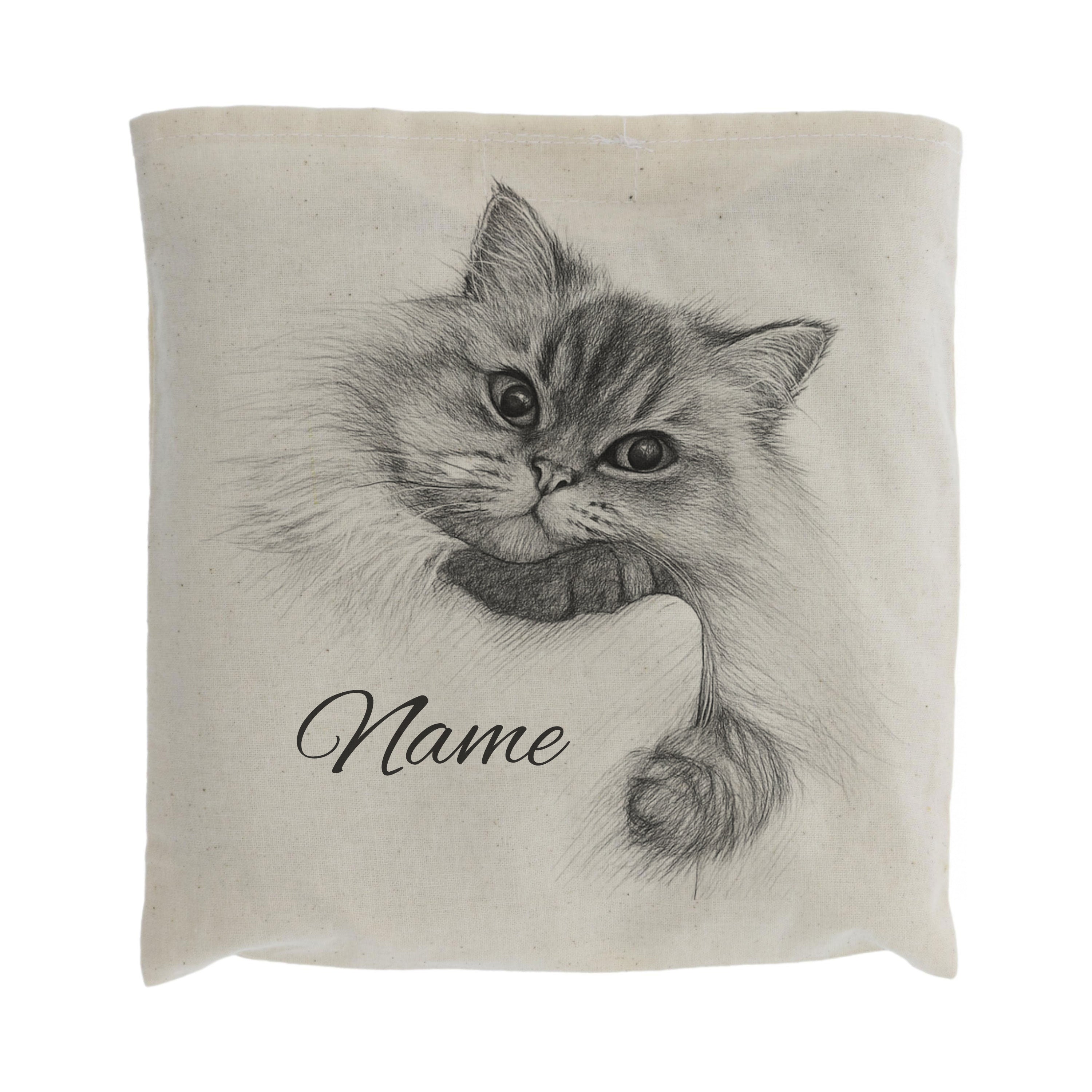 Kirschkernkissen mit Bleistiftzeichnung & Text - kinder-druckerei.de