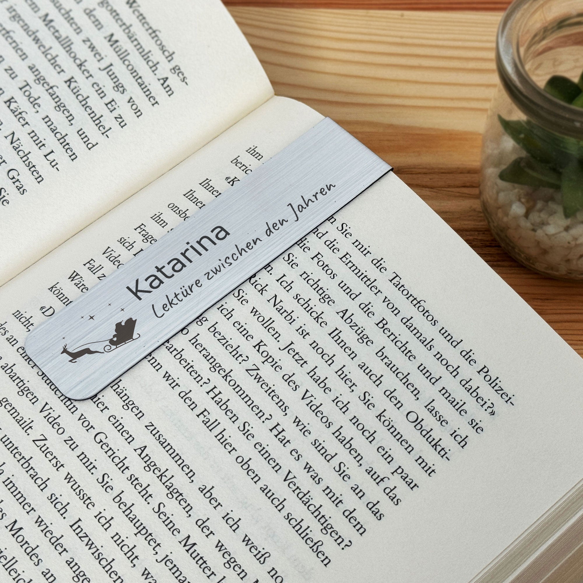Personalized Magnetic Bookmark with Engraving