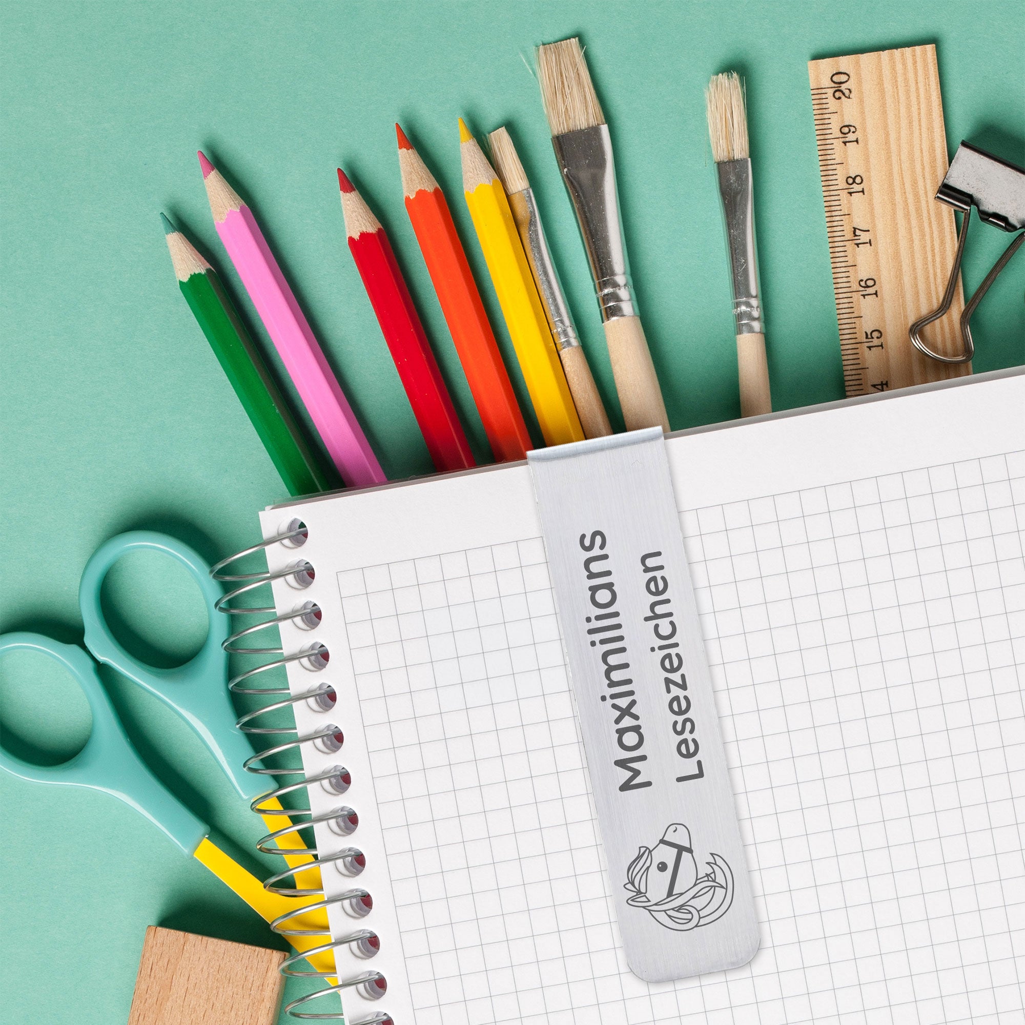Personalized Magnetic Bookmark with Engraving