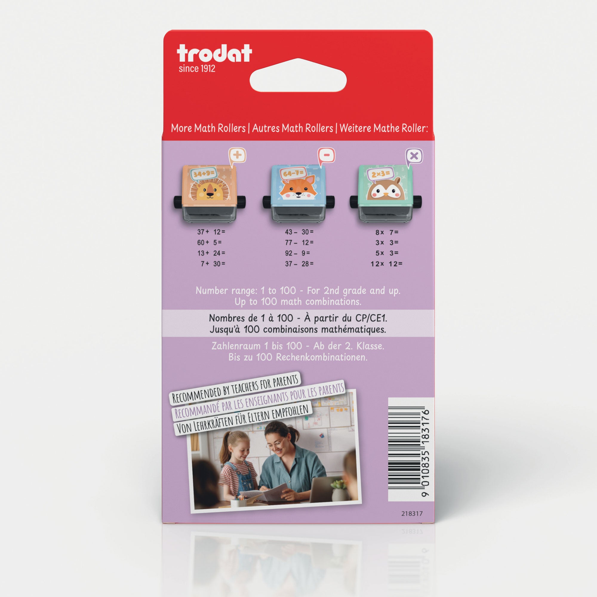 Trodat Little Dots Rechenrally™ Rouleau encreur Multiplication Calcul
