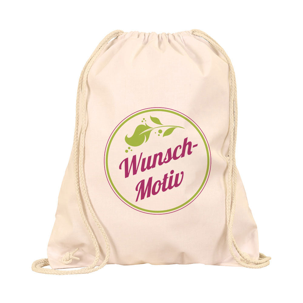 Turnbeutel-Rucksack mit individuellem Druck