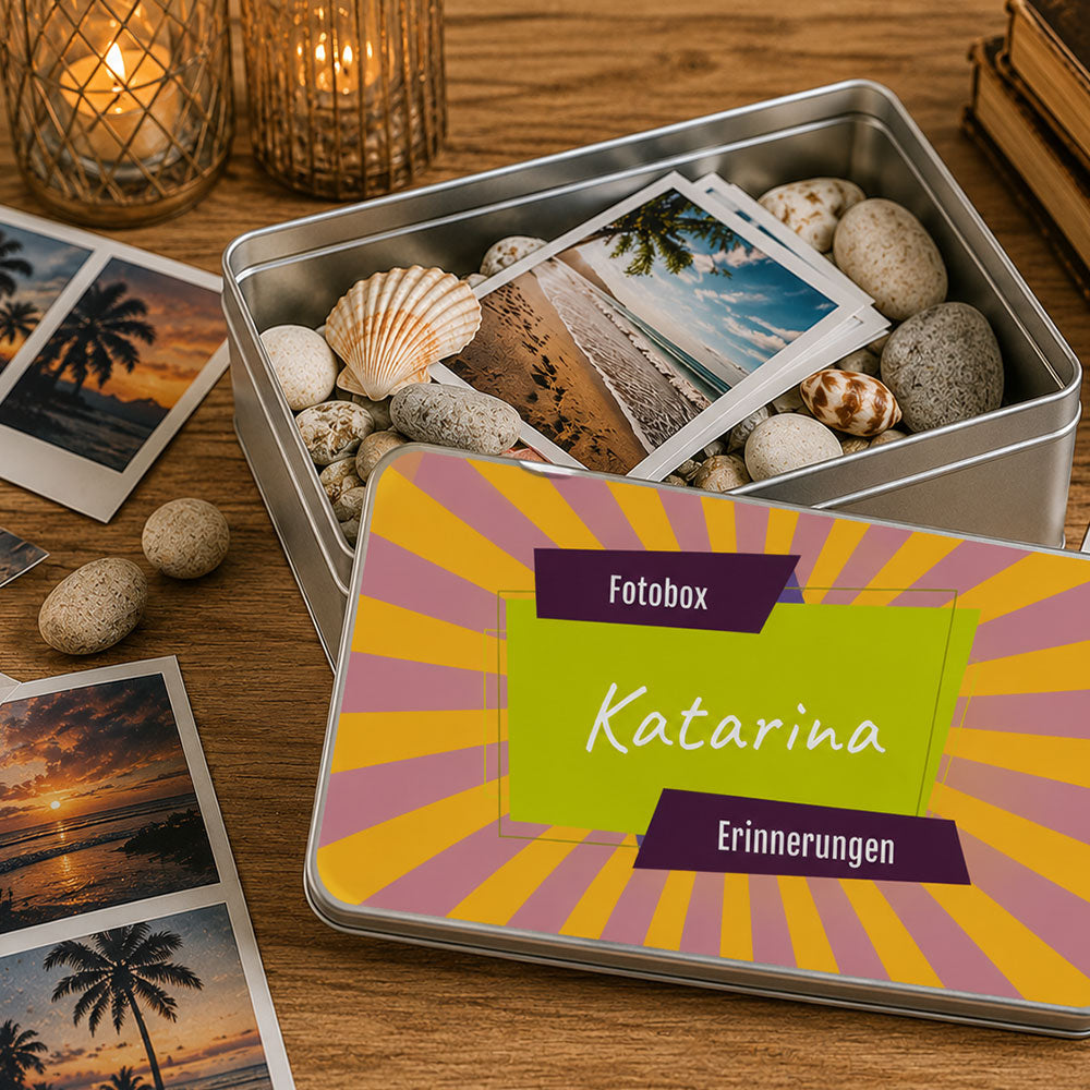 Keksdose / Metalldose mit Wunschmotiv – Personalisierte Geschenkdose