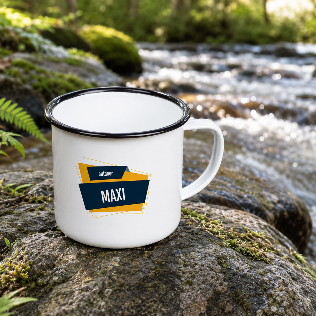 Tasse émaillée personnalisée