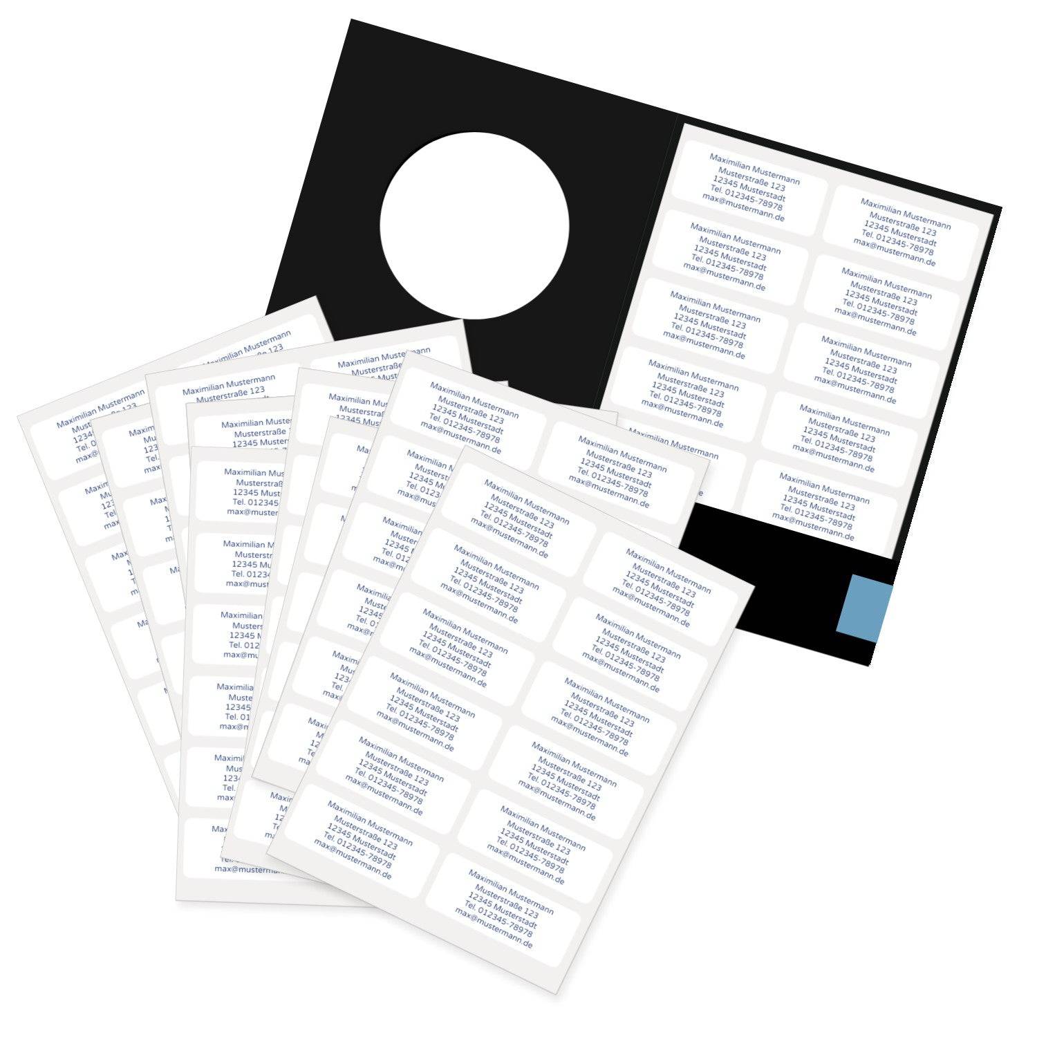 120 Stück Individuelle Adressaufkleber (50x20mm) - kinder-druckerei.de