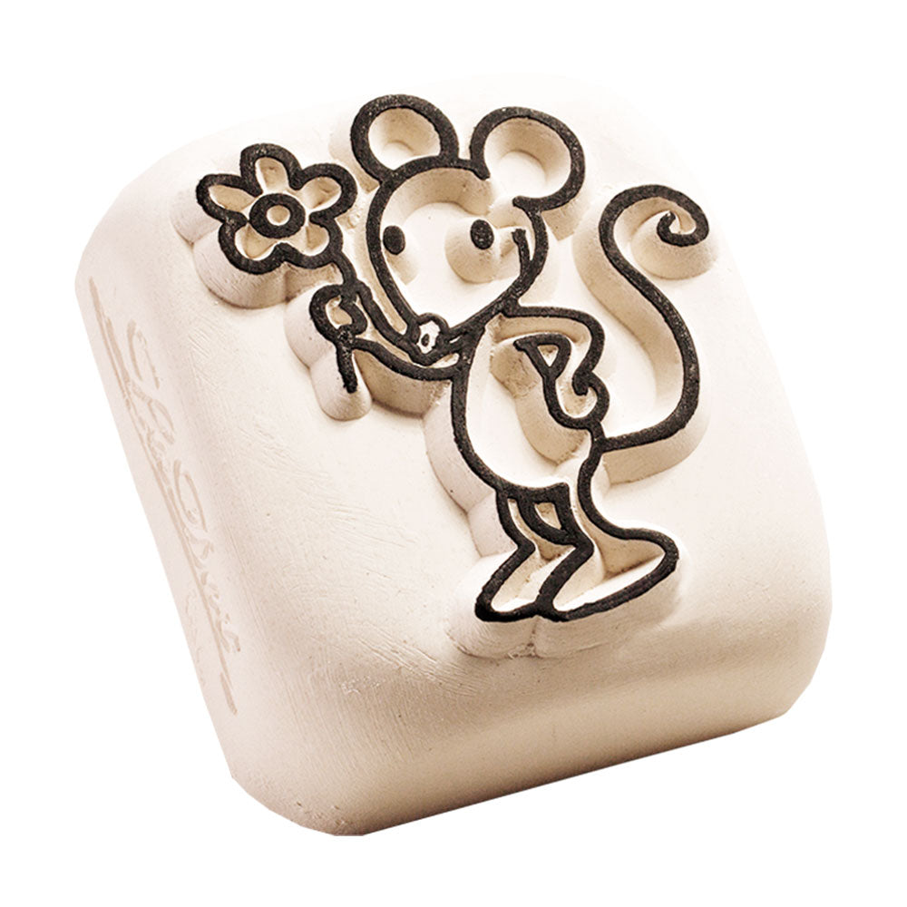 Ladot Stein large "mouse" (4 x 4,5 cm) - kinder-druckerei.de