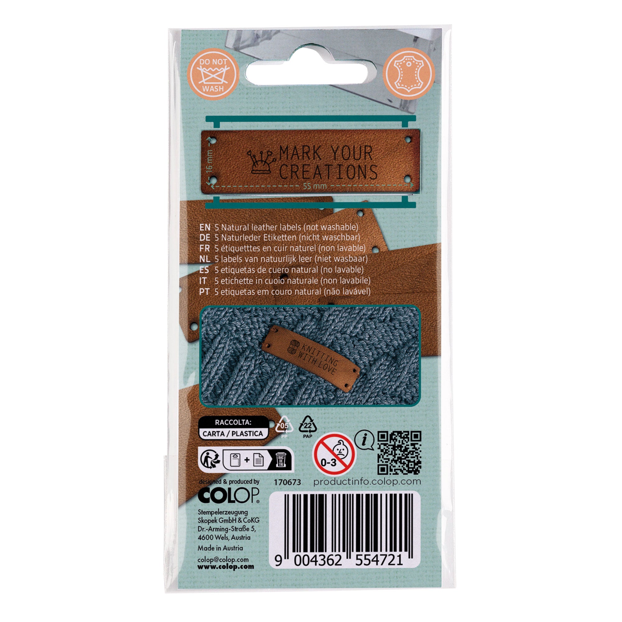 Colop Craft Labeler - Einnähetiketten Leder