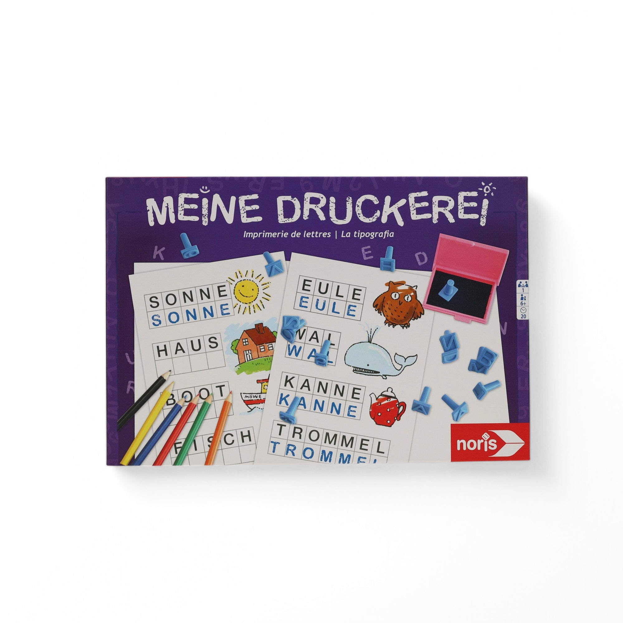 Alphabetstempel „meine Druckerei“ - kinder-druckerei.de