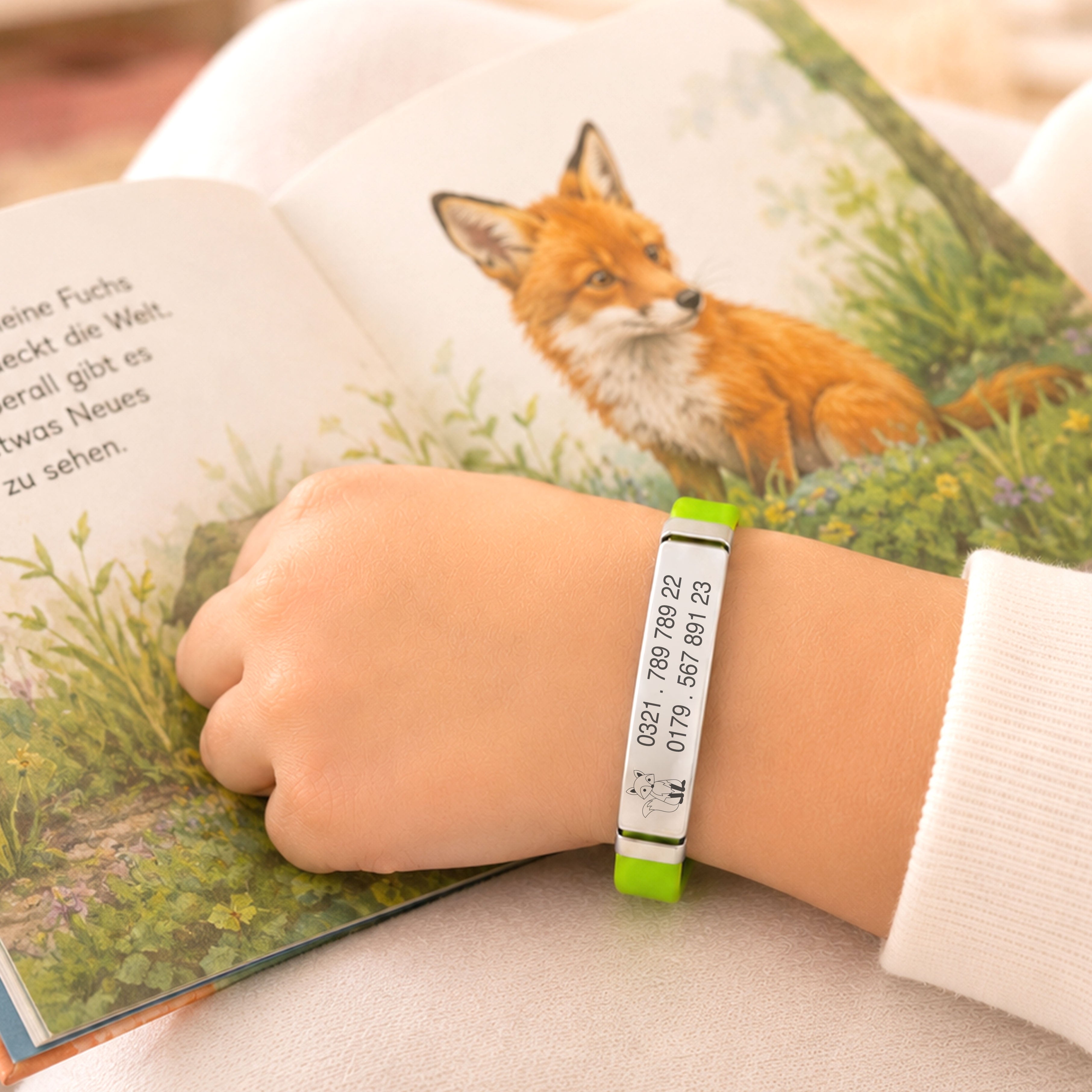 SOS-Armband für Kinder und Senioren / Kinderarmband in 4 Farben