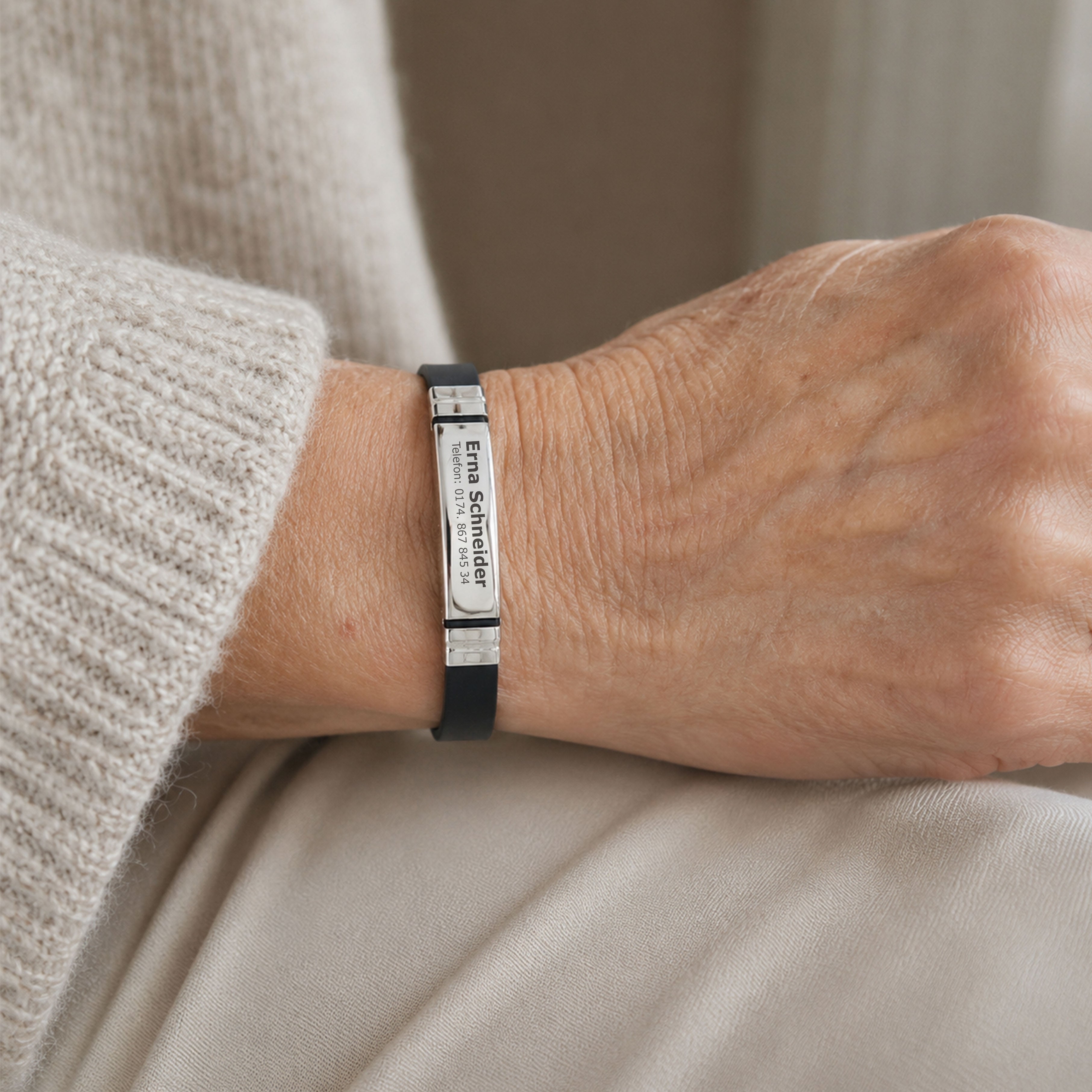SOS-Armband für Kinder und Senioren / Kinderarmband in 4 Farben