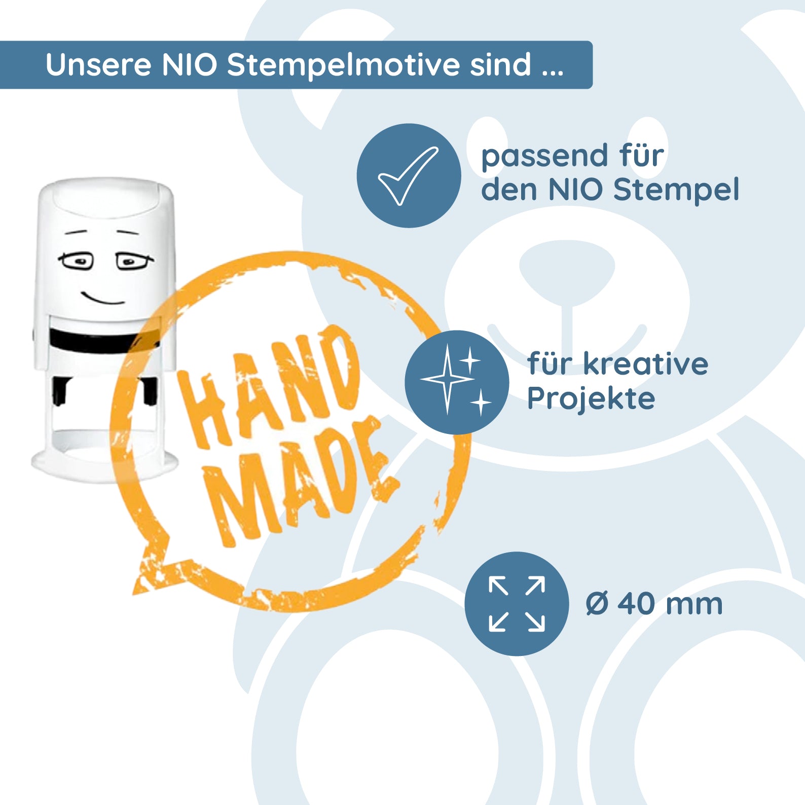 NIO Stempelmotiv - handmade-balloon - kinder-druckerei.de