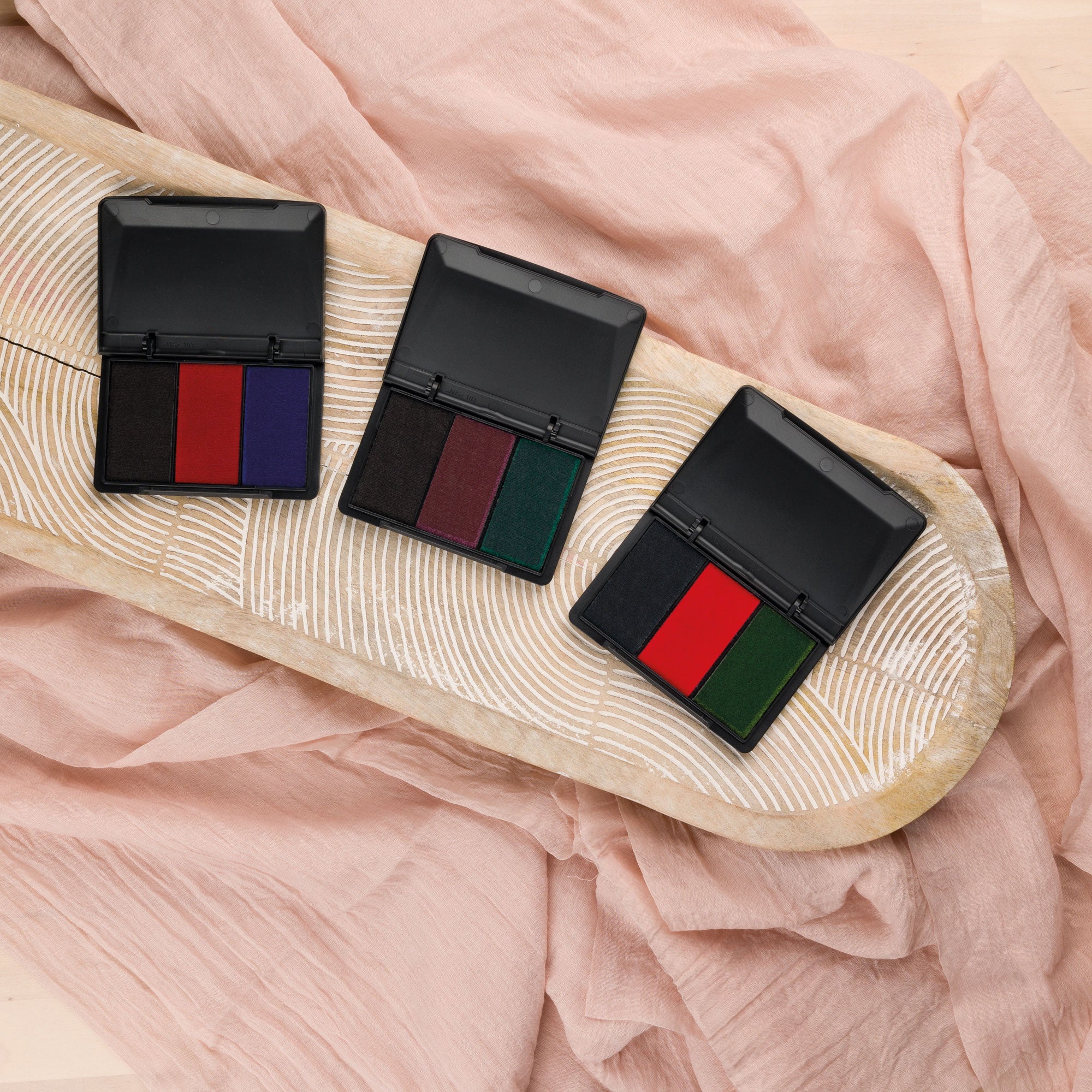 Trodat Kreativ Stempelkissen 9051 – 3-farbiges Stempelkissen (90 × 50 mm) - kinder-druckerei.de