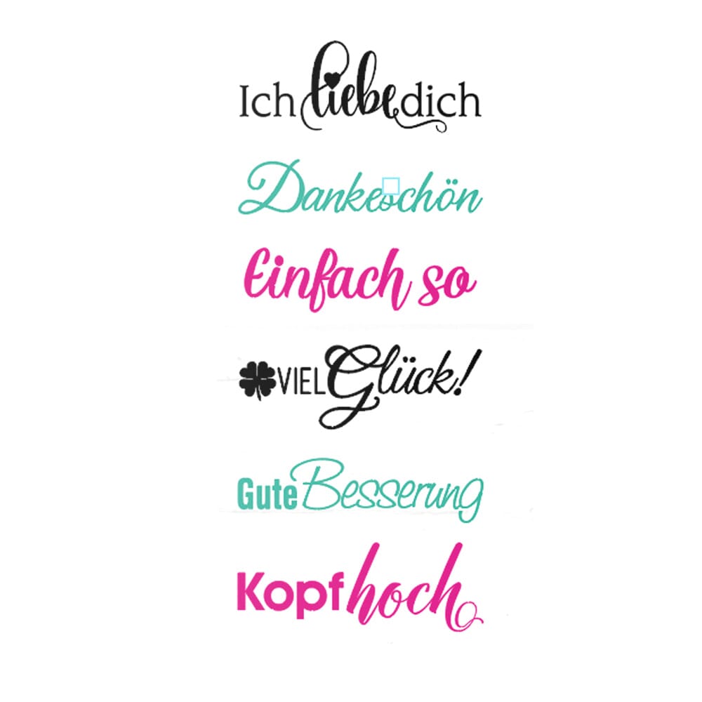 TRODAT Vintage Stempel "Glückwünsche"